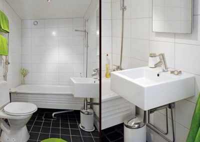 white small bathroom designs
